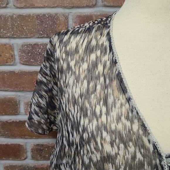 Converse Sheer Button Down Shirt - Picture 2 of 6